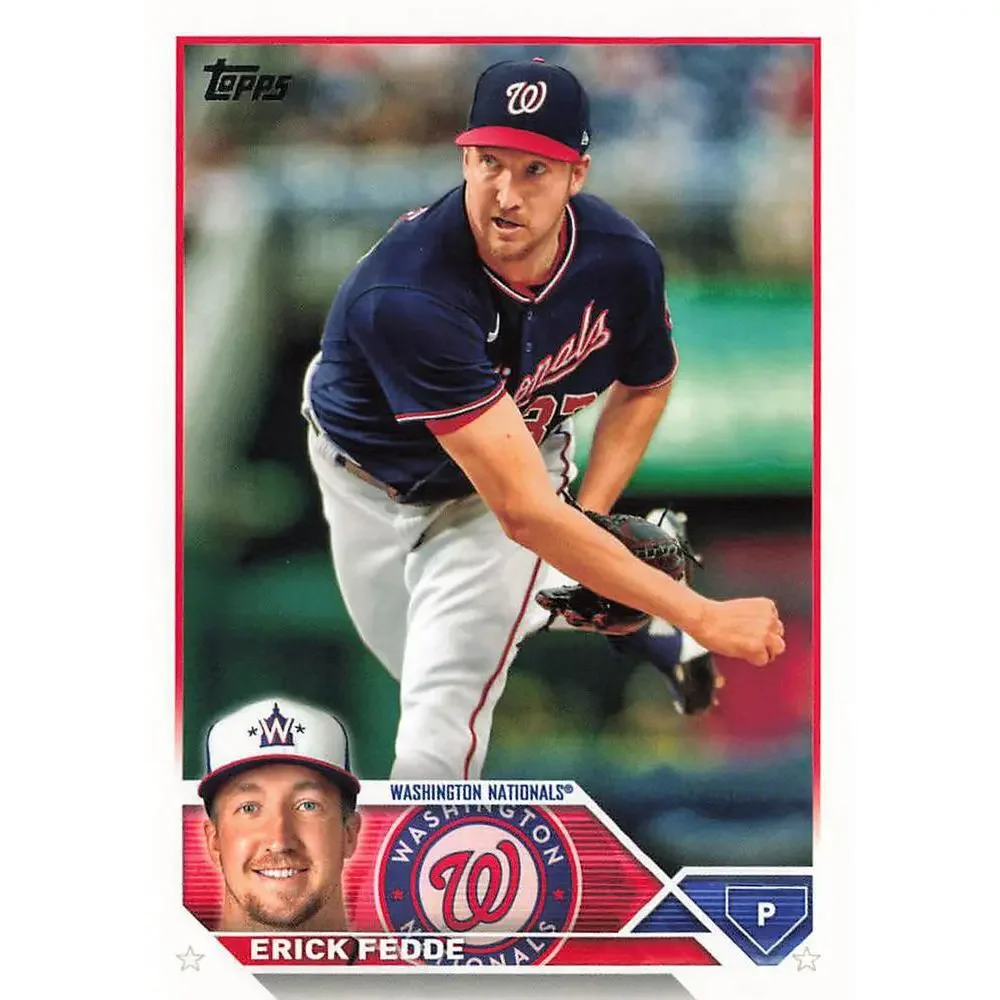2023 Topps Erick Fedde #258 Washington Nationals